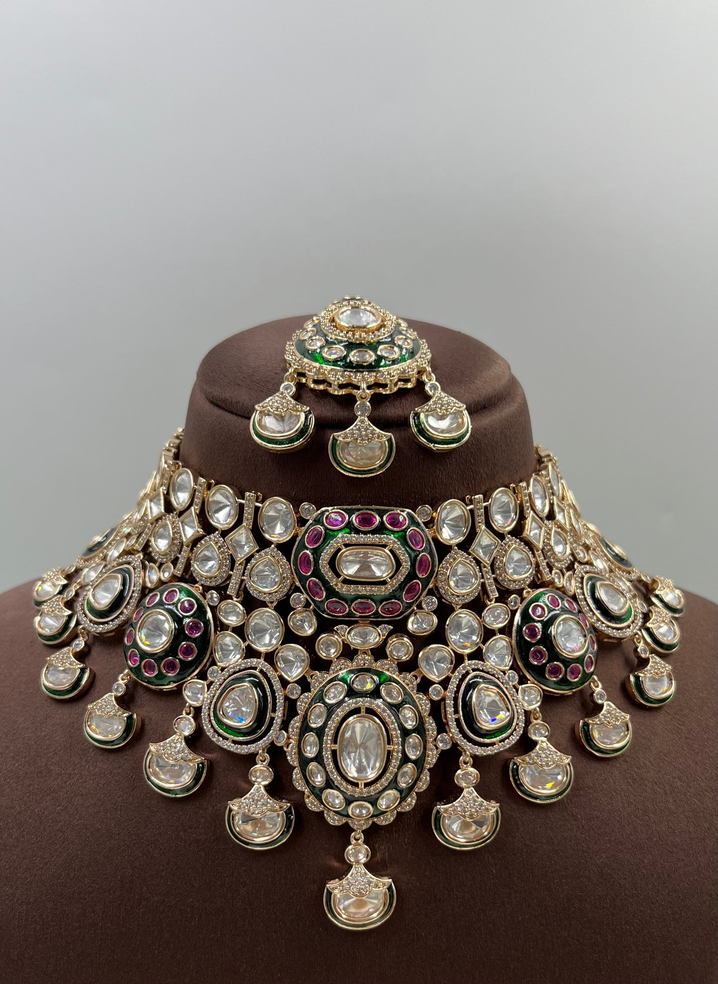 Savitri Moissanite Semi Bridal Set