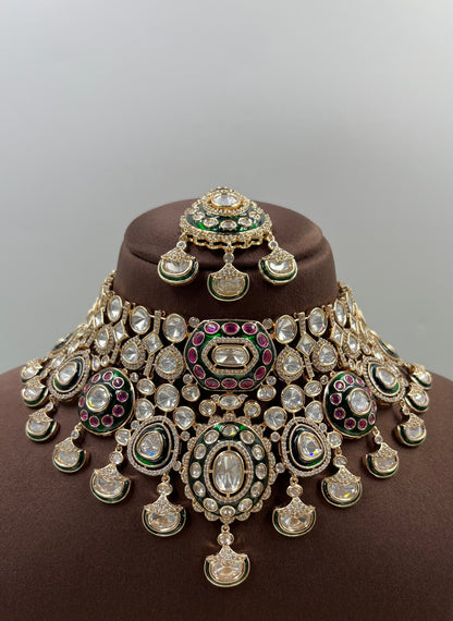 Savitri Moissanite Semi Bridal Set