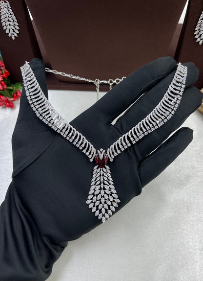 Rubina American Diamond Premium Necklace