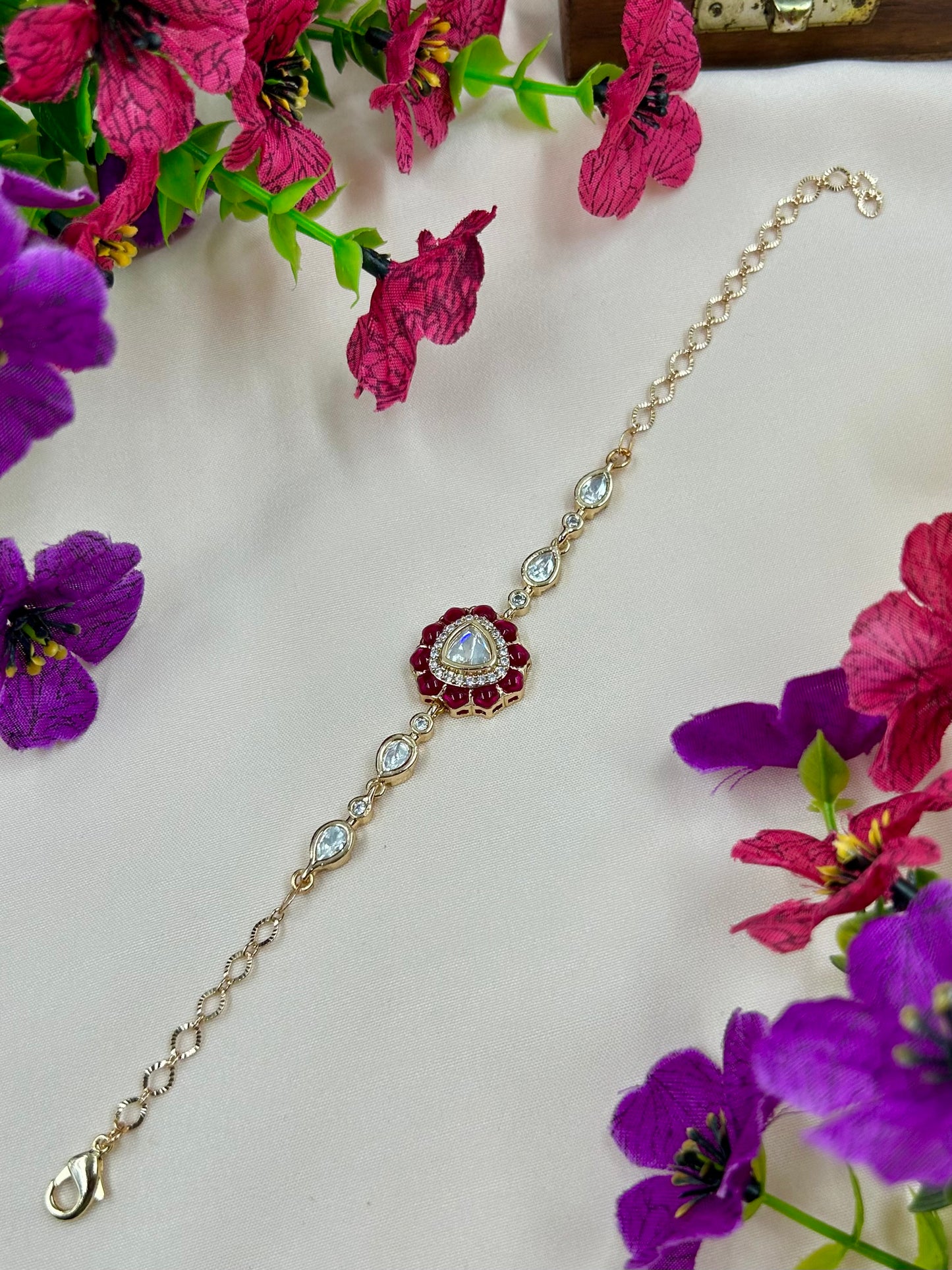 Swati Moissanite Bracelet (Adjustable)