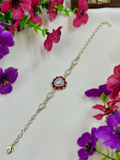 Swati Moissanite Bracelet (Adjustable)
