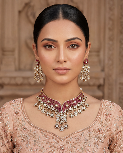 Aanya Victorian Choker Necklace Set
