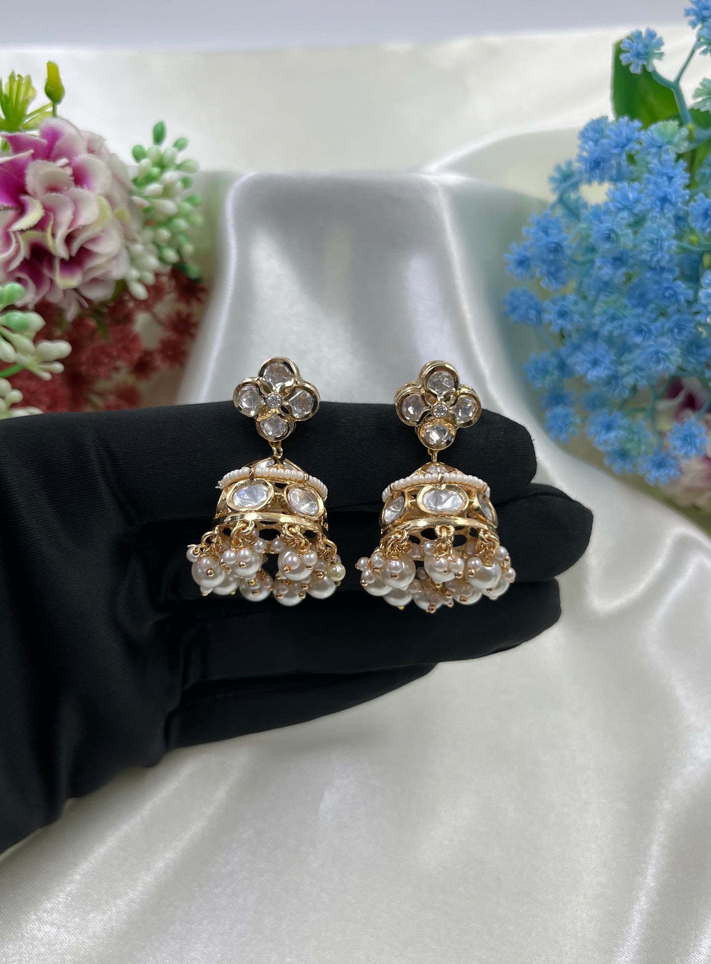 Ambika Moissanite Premium Jumka