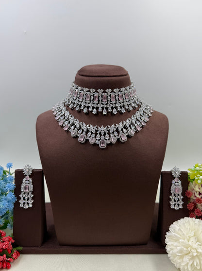 Priya American Diamond Premium Combo Set