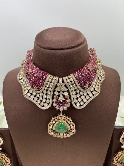 Sheesh Mahal Premium Kundan Necklace