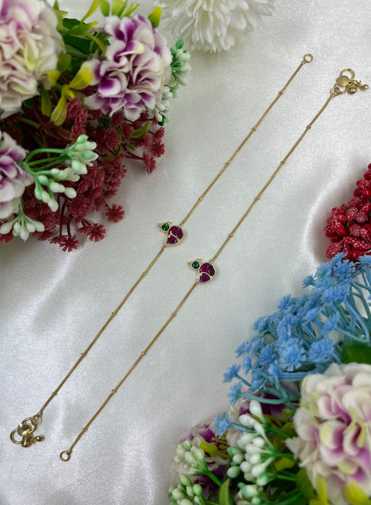 Bhanu Pachi Kundan Anklet