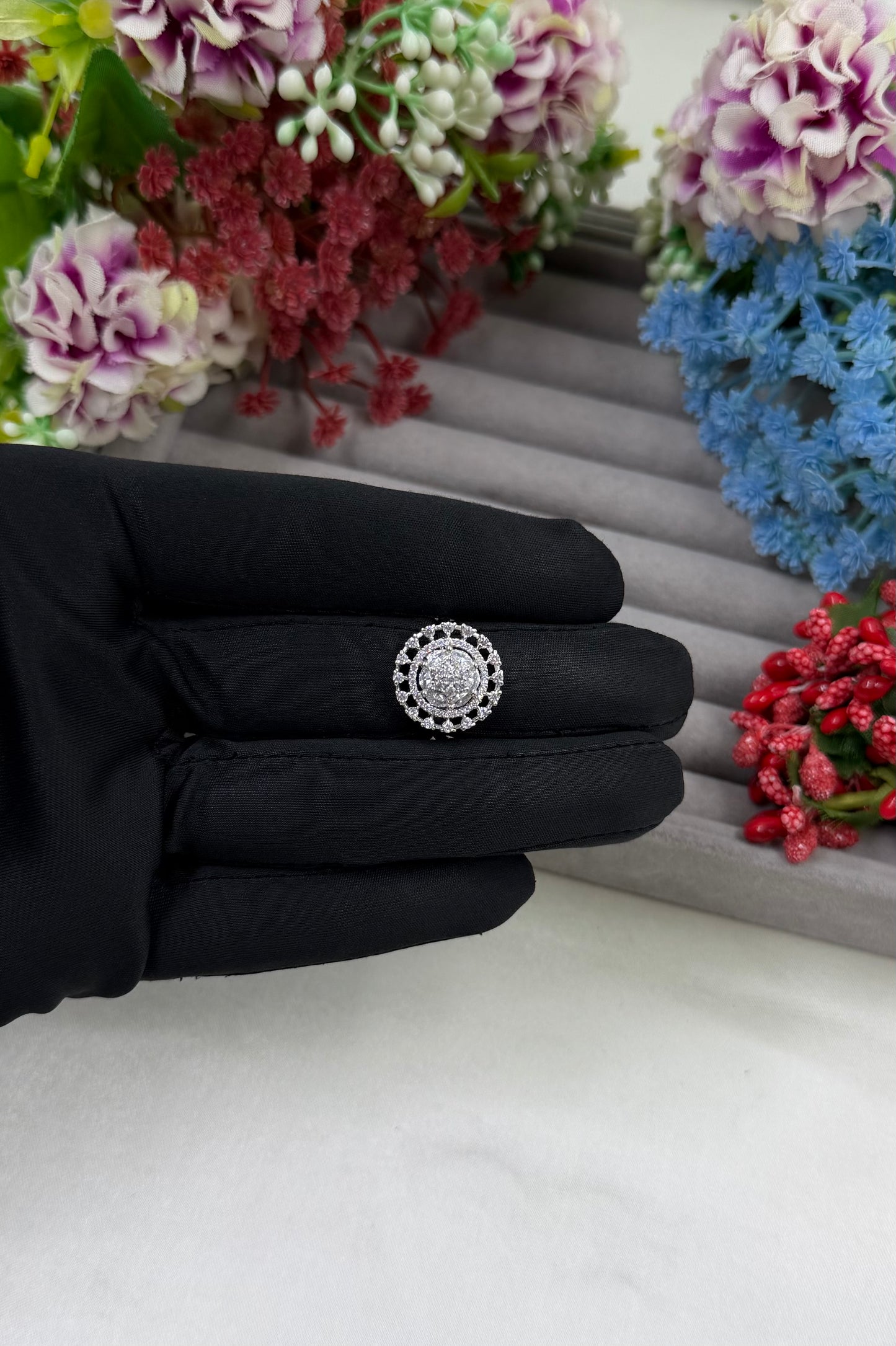 Shanaya American Diamond Ring (Adjustable)