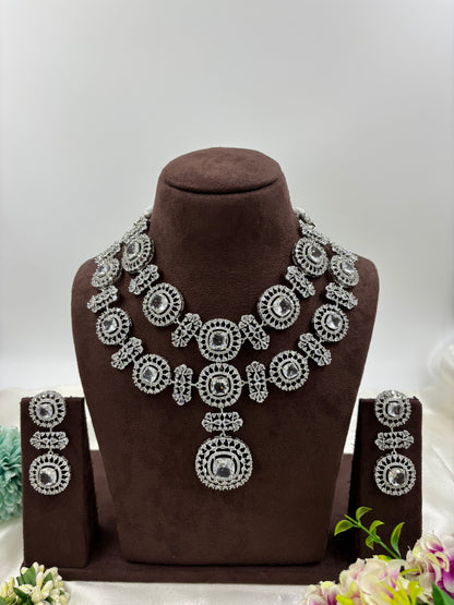 ALIA AMERICAN DIMOND NECKLACE SET