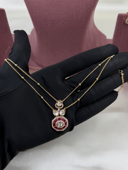 Ponam Moissanite Chain Pendant