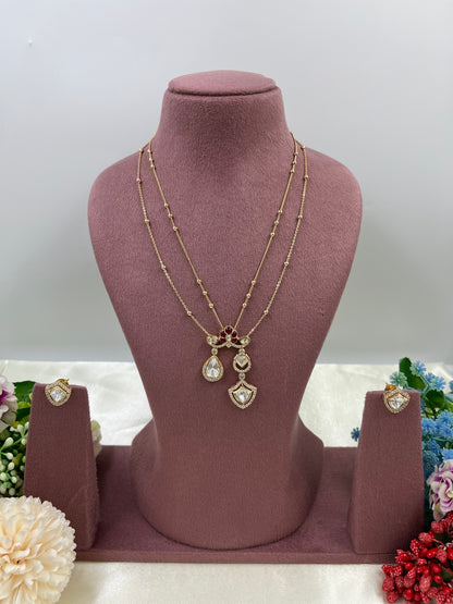 Regal Redance Premium Moissanite Chain Pendent