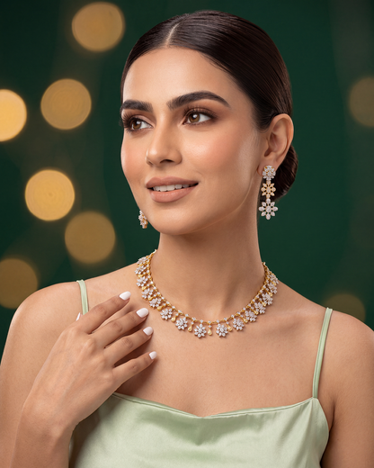 Juliee American Diamond Traditional Necklace