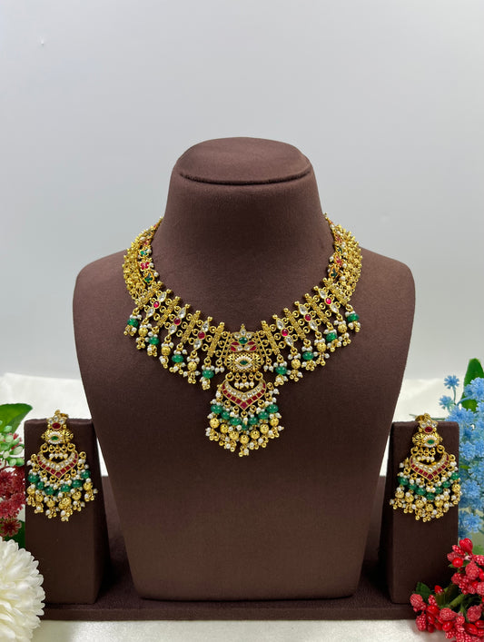 Gauri Pachi Kundan Premium Necklace