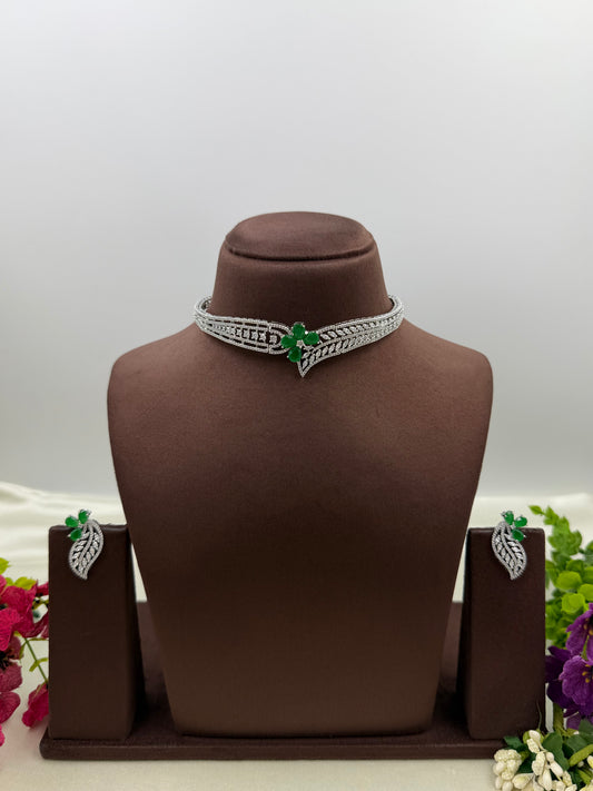 Aliya American Diamond Choker Set