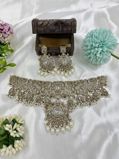LORA PREMIUM VICTORIAN CHOKER NECKLACE SET