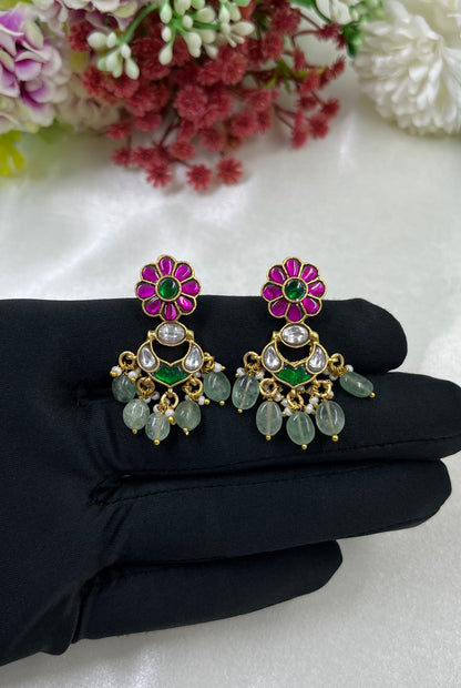 Prithvi Jadau Pachi Kundan Earring