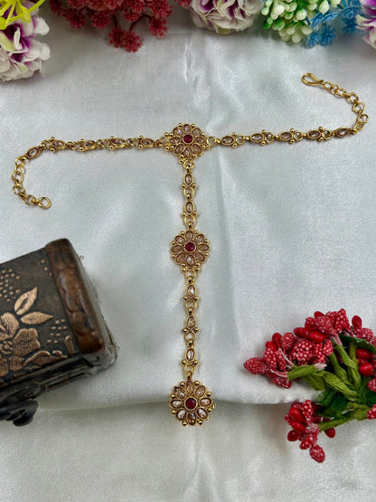 Mayuri Traditional Gold Hath Panja (One Pis)
