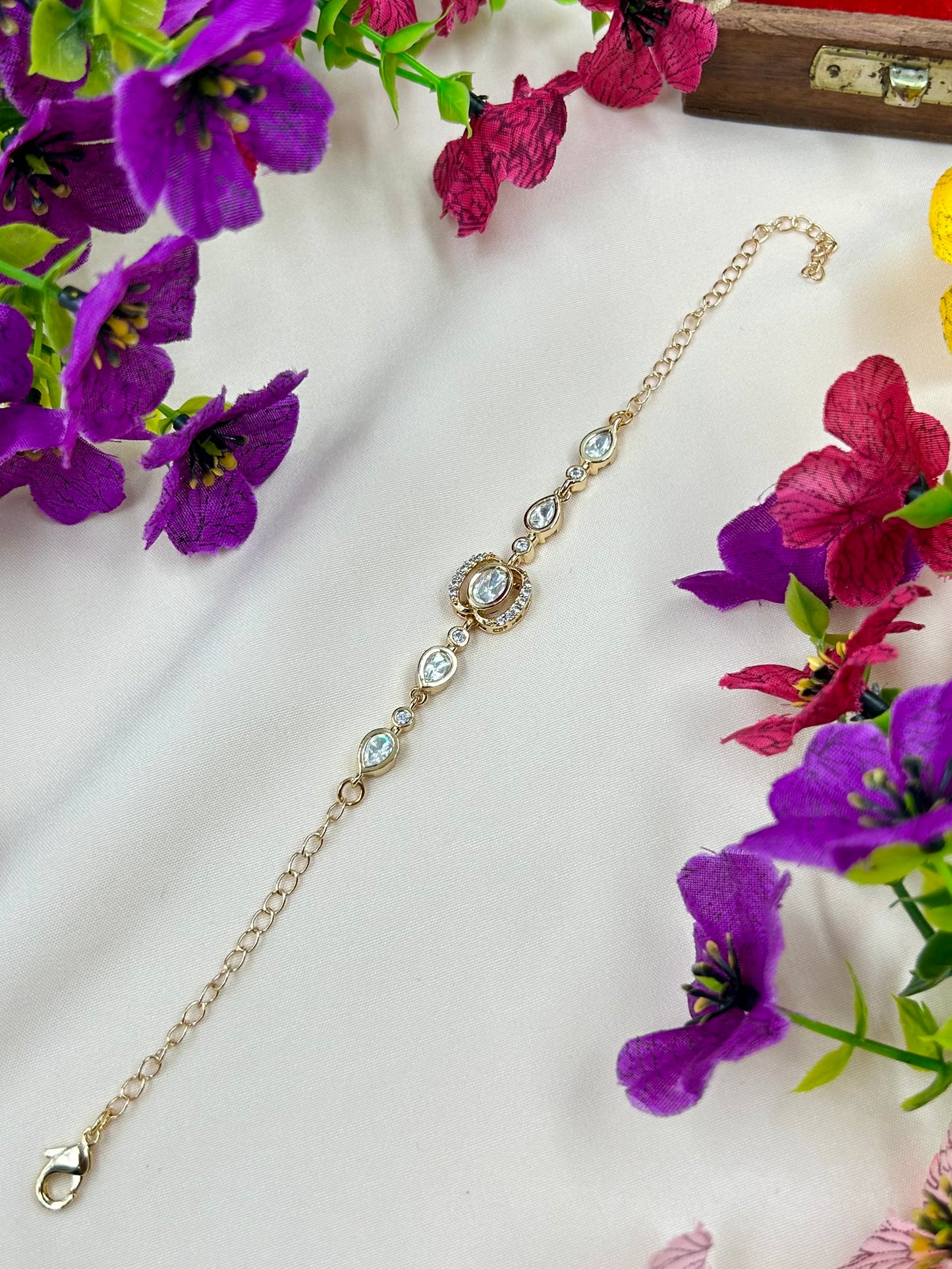 Mira Moissanite Bracelet (Adjustable)