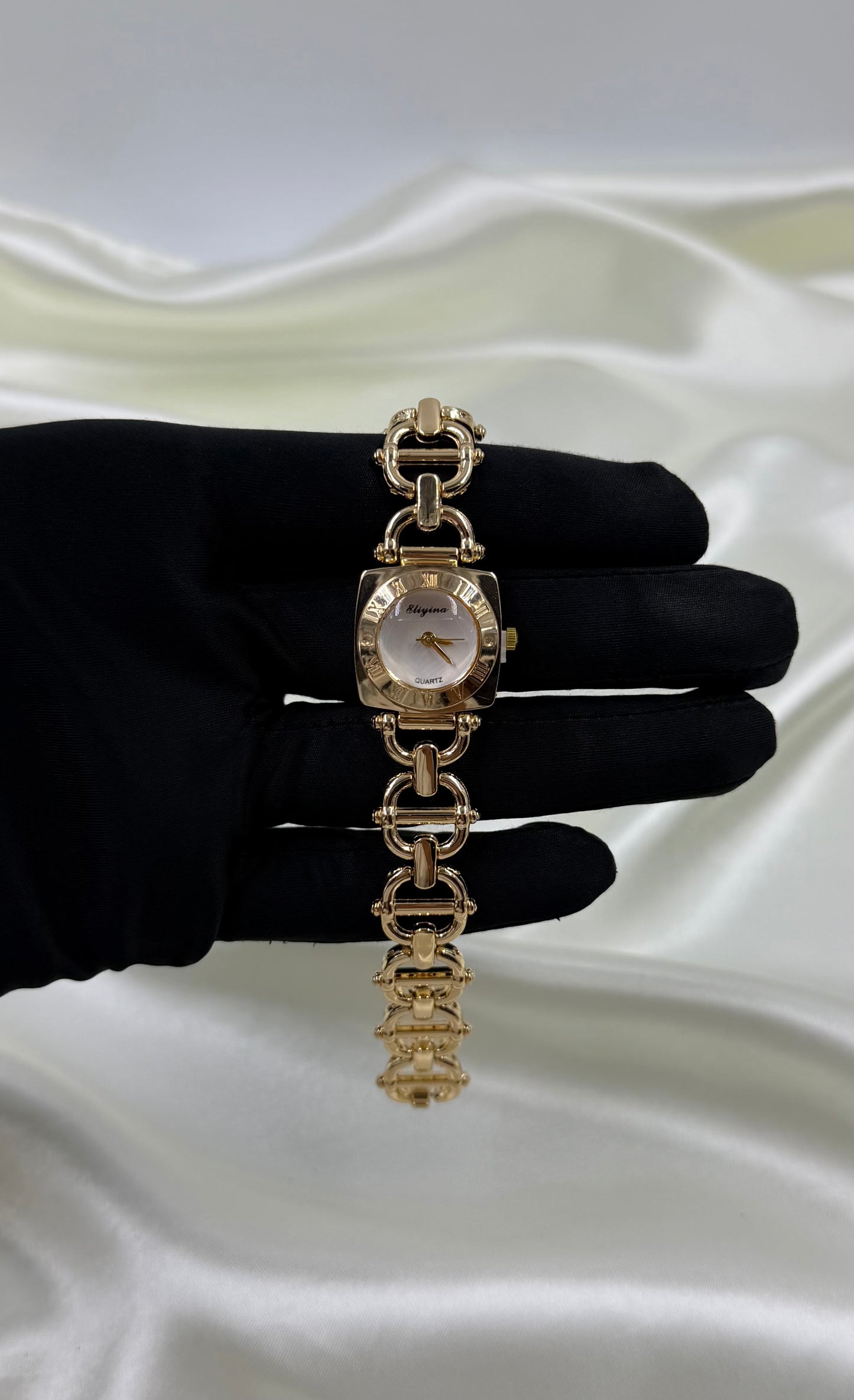 Tarini Gold Stainless Steel Watch (Adjustable)