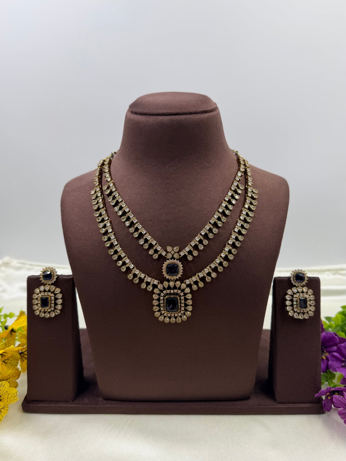 Anushka Victorian Premium Double Layer Necklace