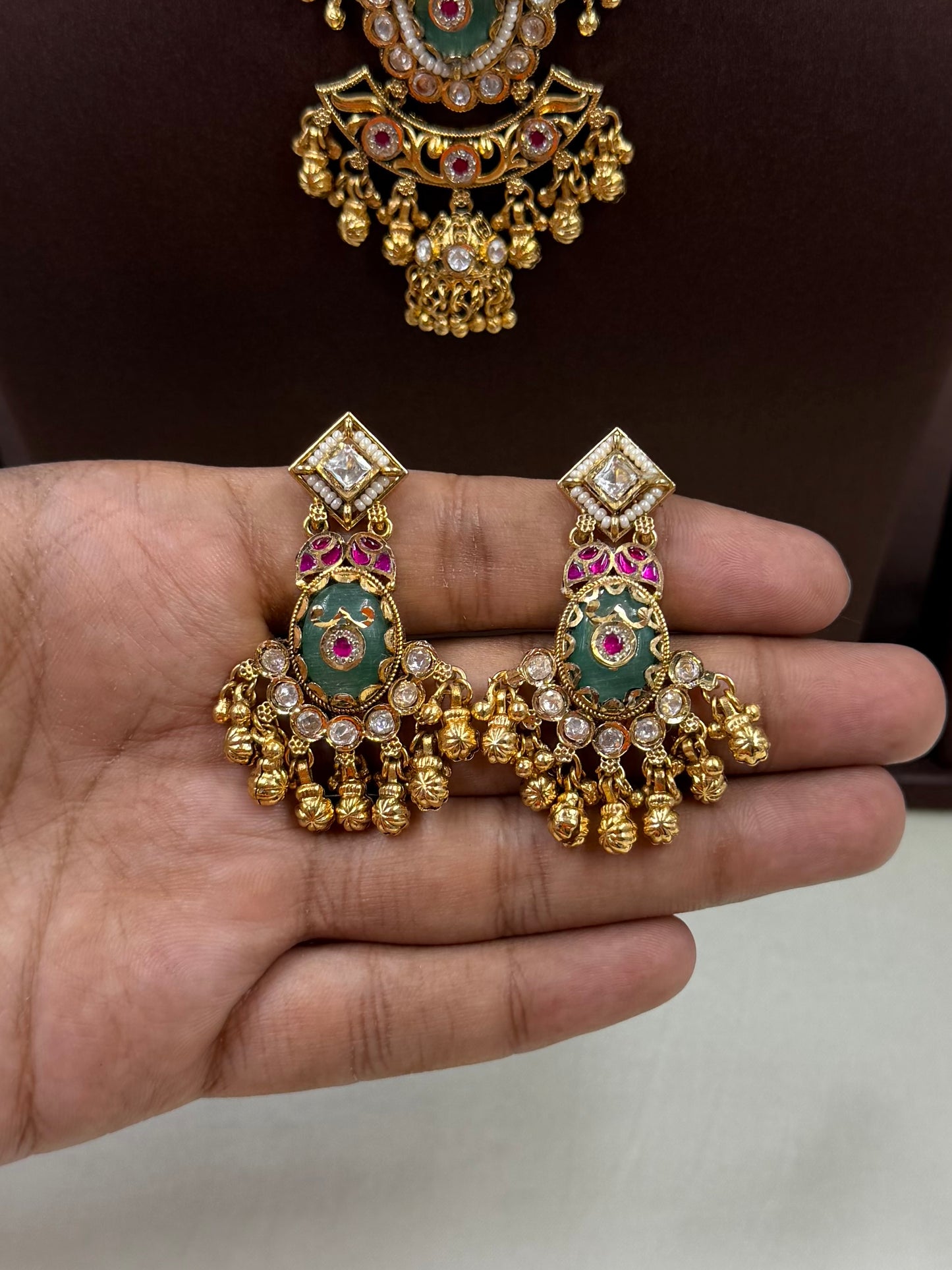 Vamika Chorski Three Layer Necklace Set