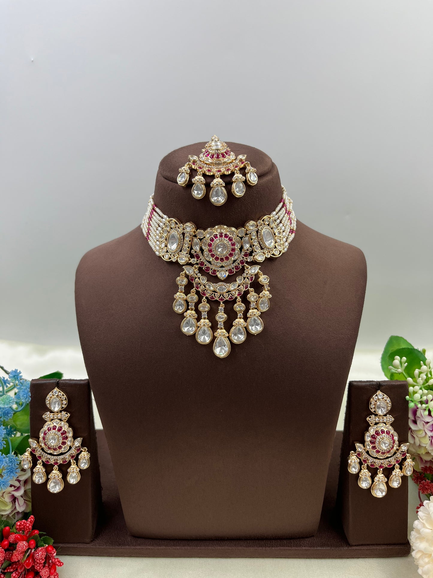 Diya Moissanite Choker Necklace