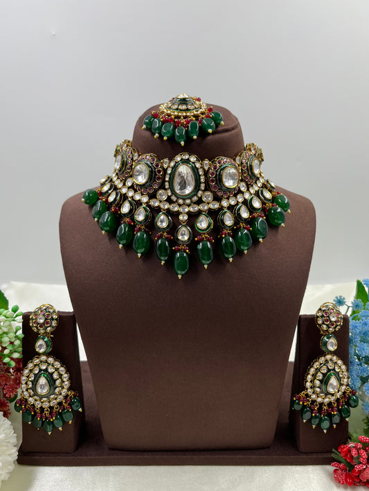 Bani Polki Kundan Choker Necklace Set