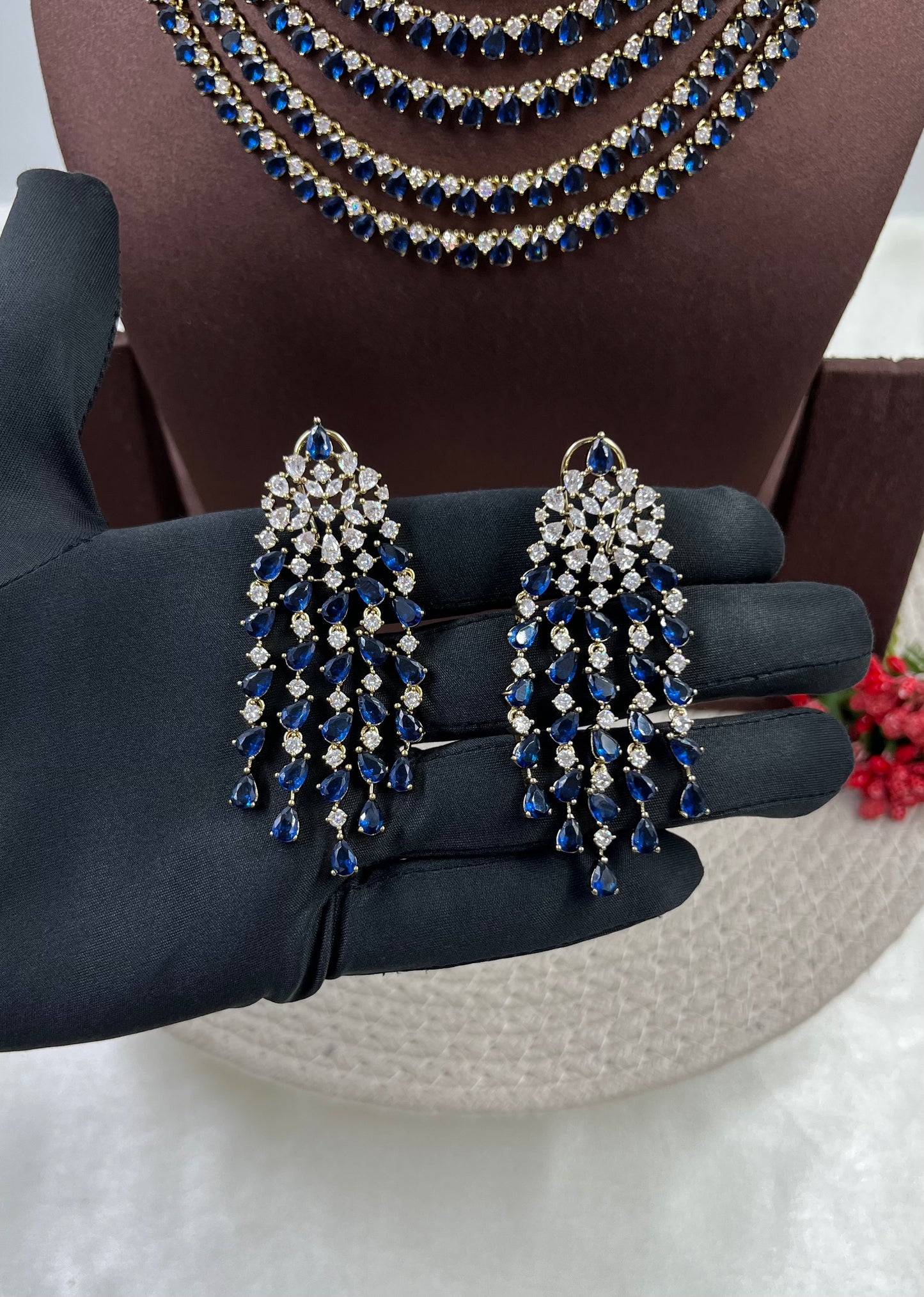 Suhani Victorian American Dimond Premium Necklace