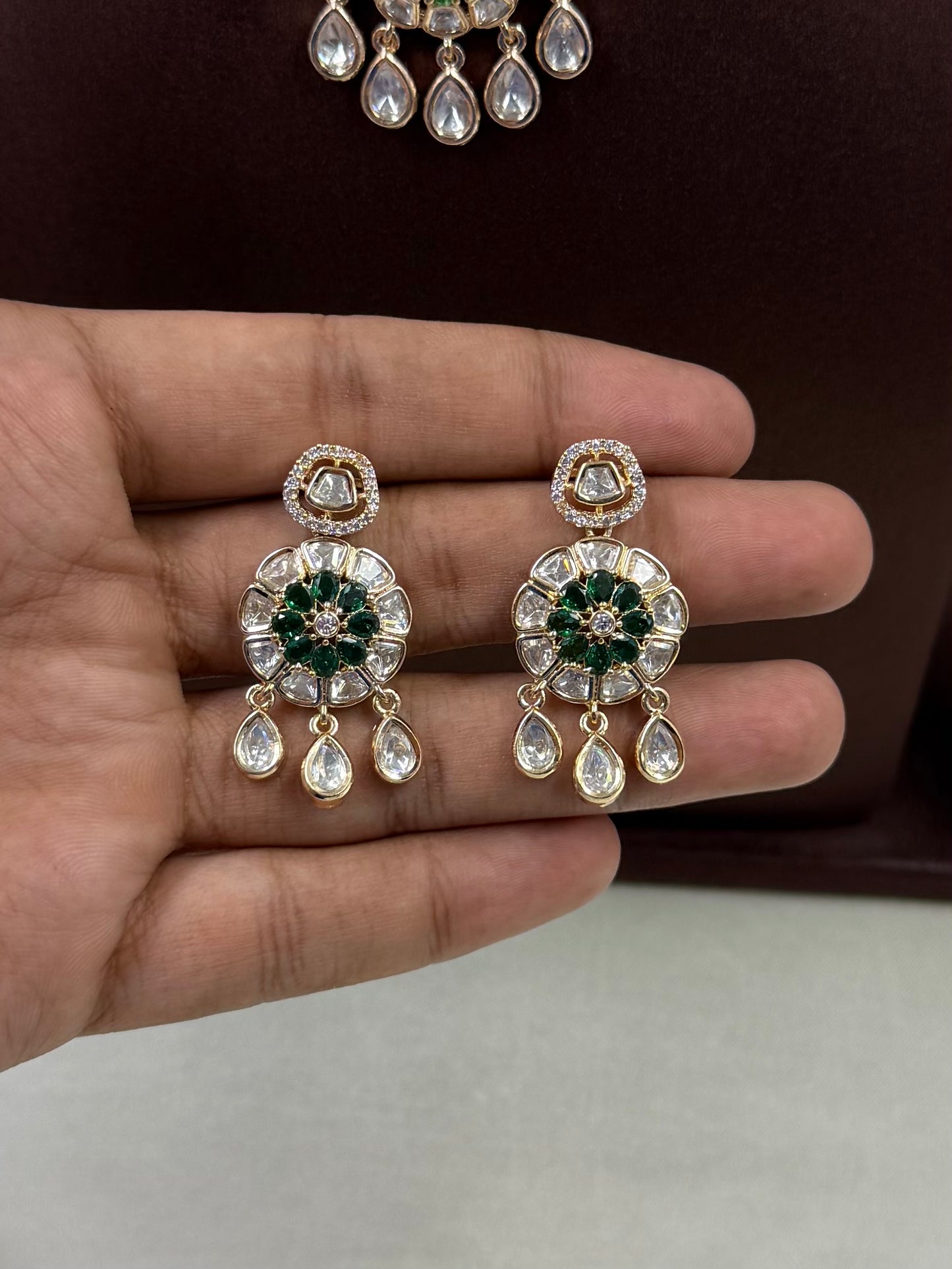 Revati to Moissanite Necklace Set