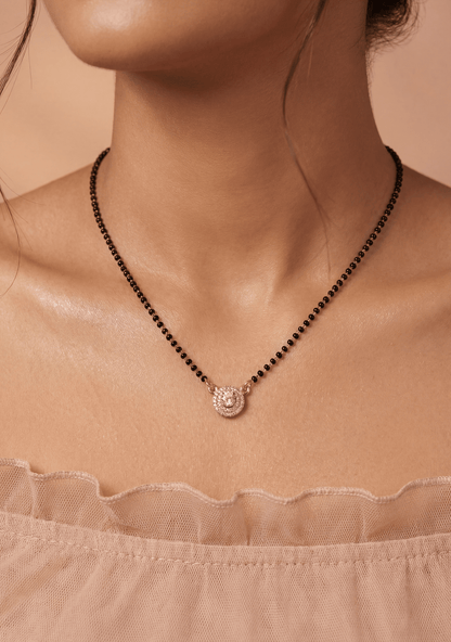 Round-Shaped Rose Gold Mangalsutra