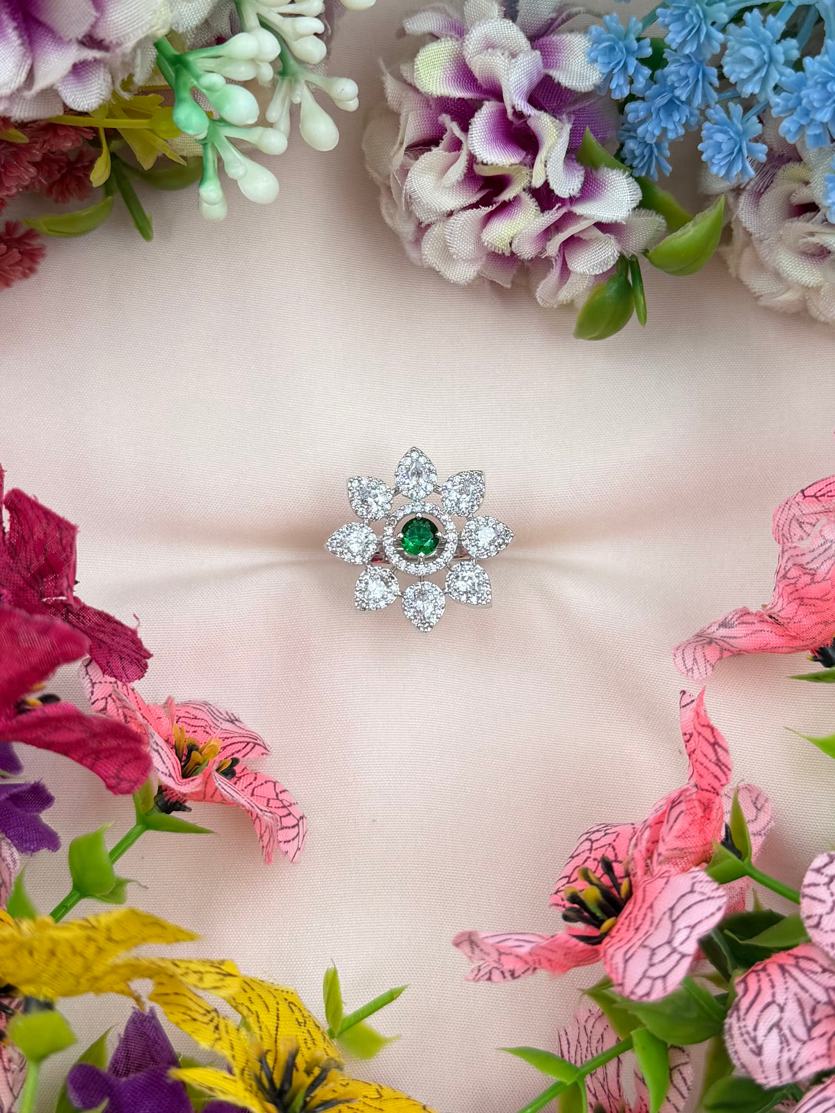 Anjali American Diamond Ring (Adjustable)