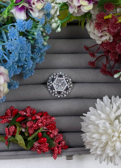 Sabrina American Diamond Ring (Adjustable)