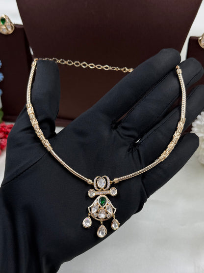 Jasmine Moissanite Hasli Necklace