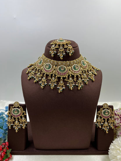 Nidhi Heritage Choker Necklace Set