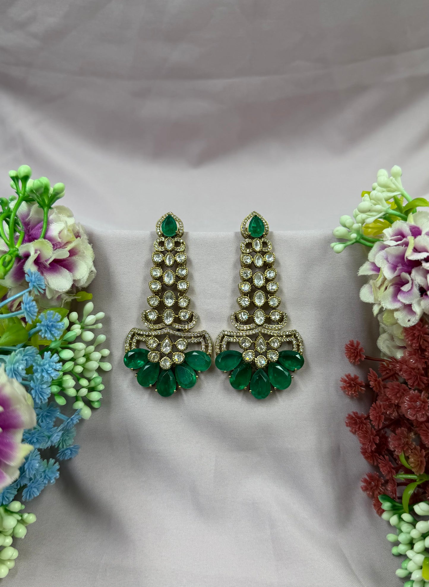 Maria Victorian Moissanite Earring