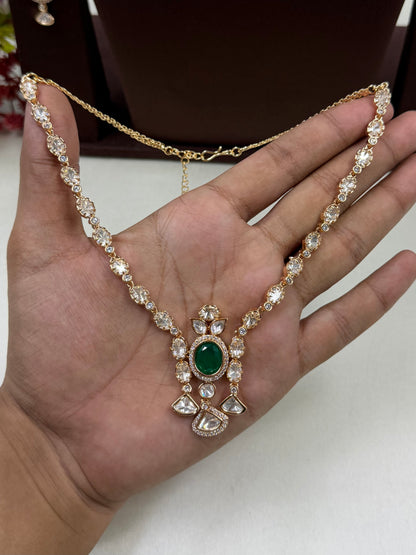 Smita Moissanite Necklace Set
