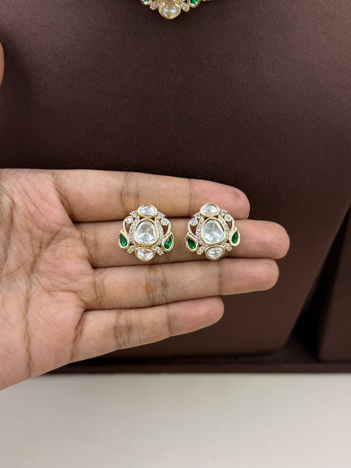 Dhara Moissanite Choker Necklace Set