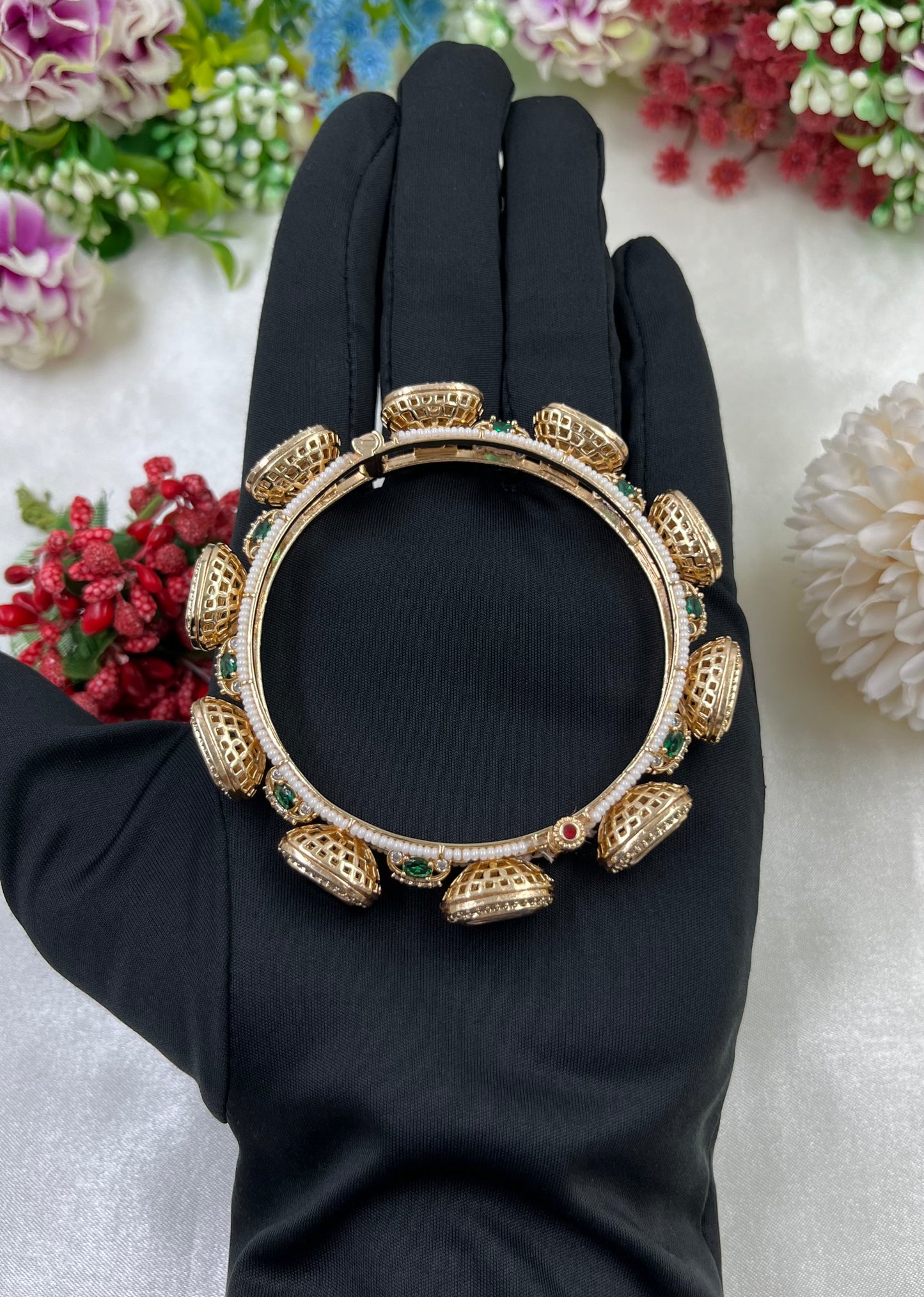 Malhara Premium Moissanite Bangles [Openable]
