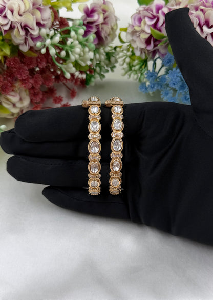 Kanika Moissanite Bangles (Openable)