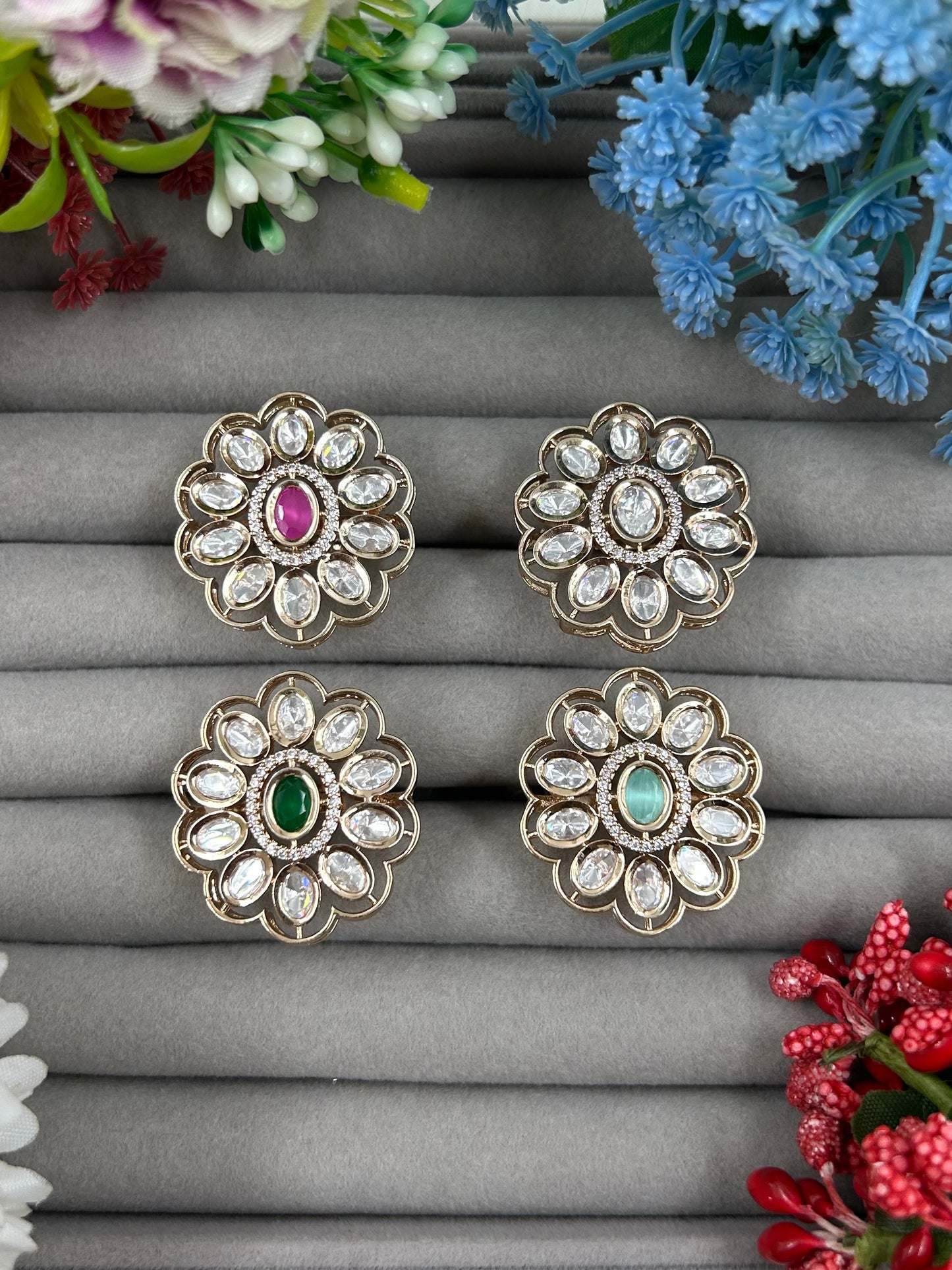 Nisha Moissanite Ring (Adjustable)