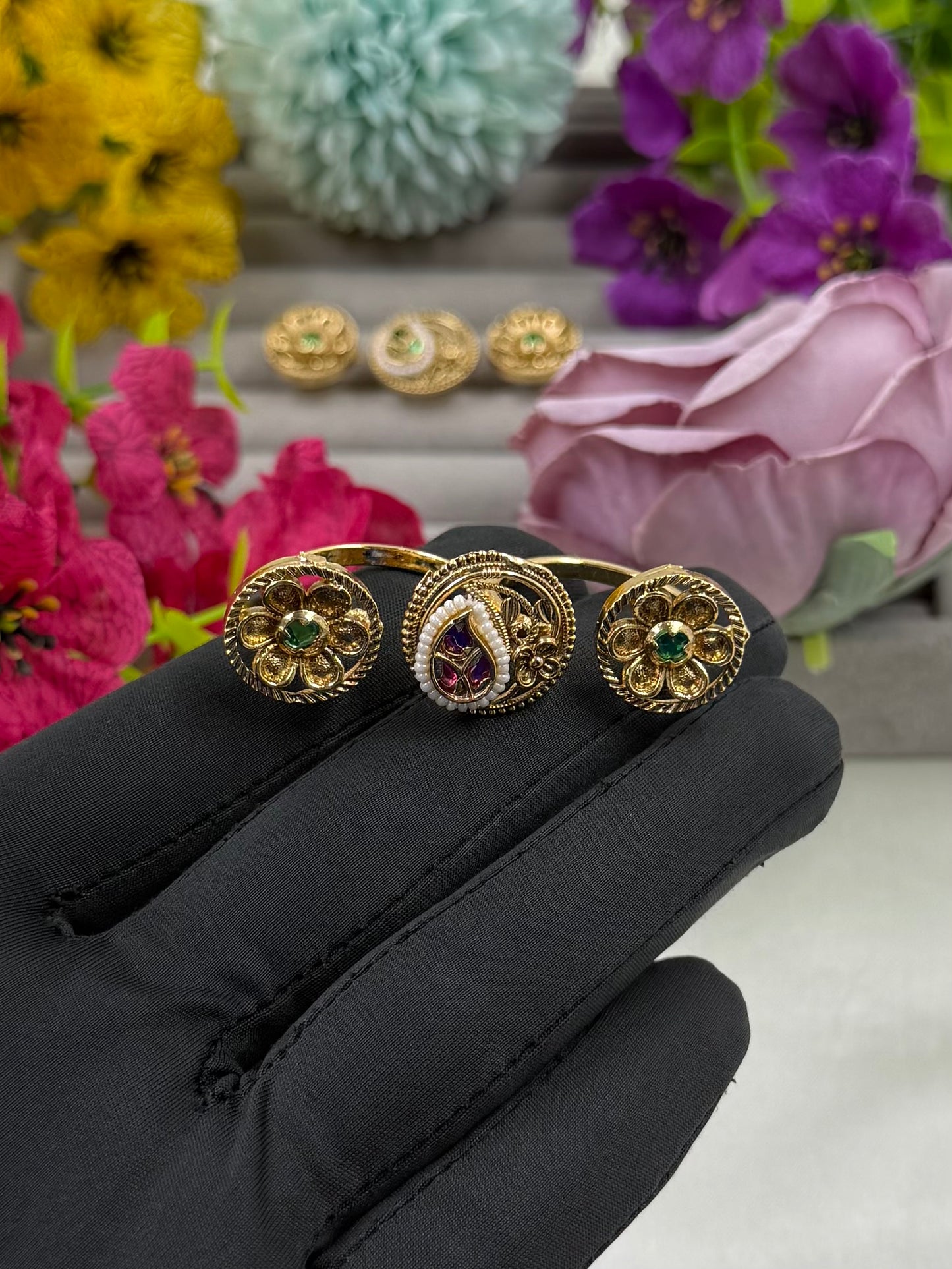 Pooja Heritage Ring (Adjustable)