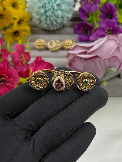 Pooja Heritage Ring (Adjustable)