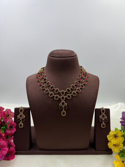 Ashita Victorian Double Layering Necklace