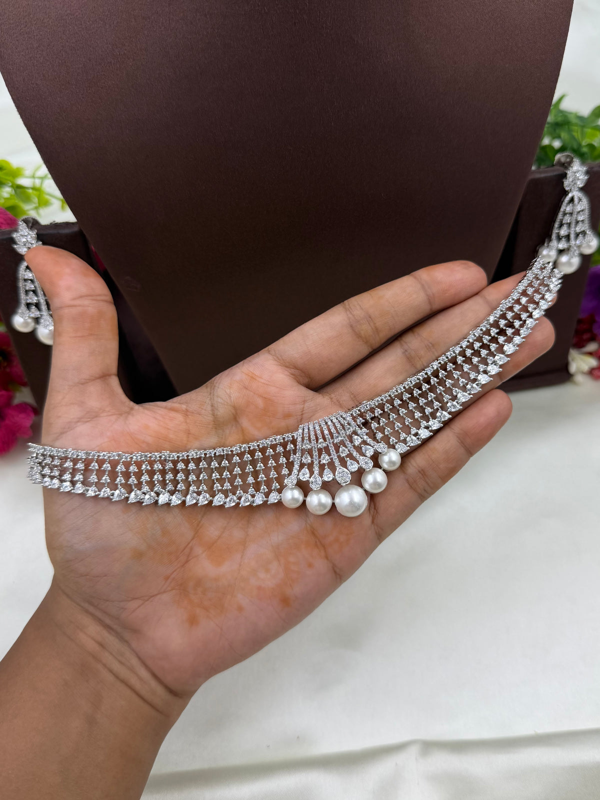 Sophia American Diamond Choker Set