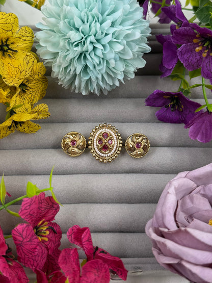 Kriti Heritage Ring (Adjustable)