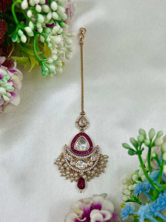 Jayshree Moissanite Mang Tika