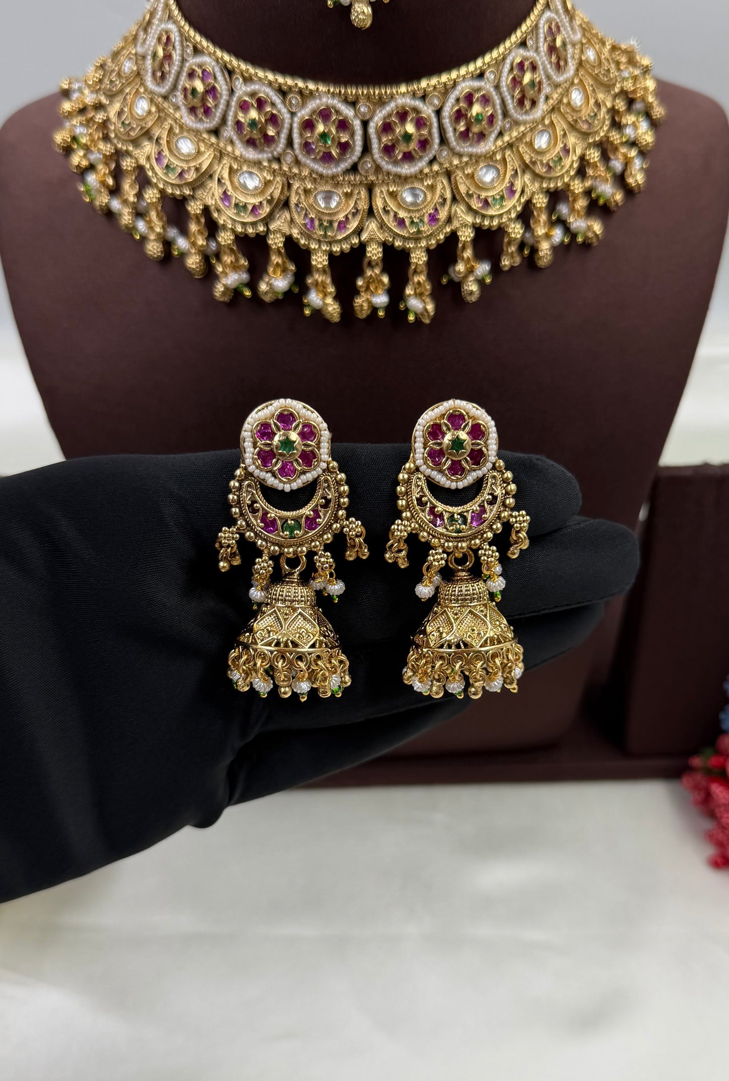 Vedanti Heritage Choker Necklace Set