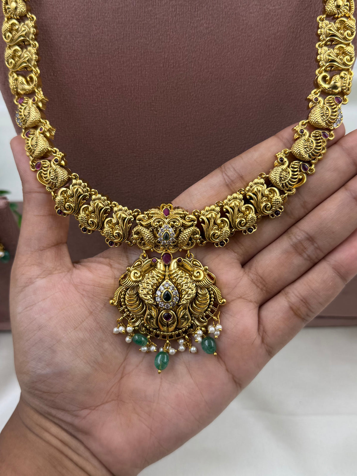 Siddhika South Traditional Combo Necklace Set