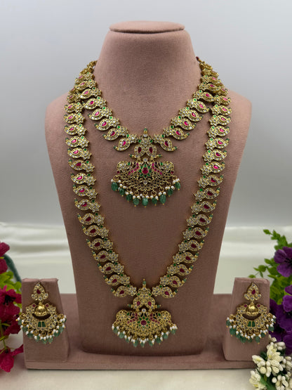 Jodha Premium Victorian Combo Necklace Set