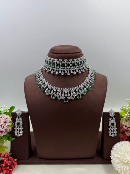 Priya American Diamond Premium Combo Set