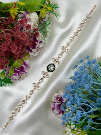 Aasha Moissanite Sheesh Patti